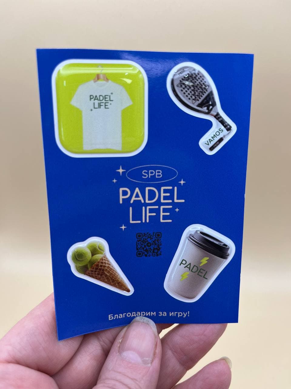 3D стикеры для падел-клуба Padel Life